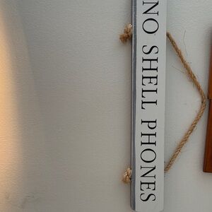 No Shell Phones White and Black Wall Art